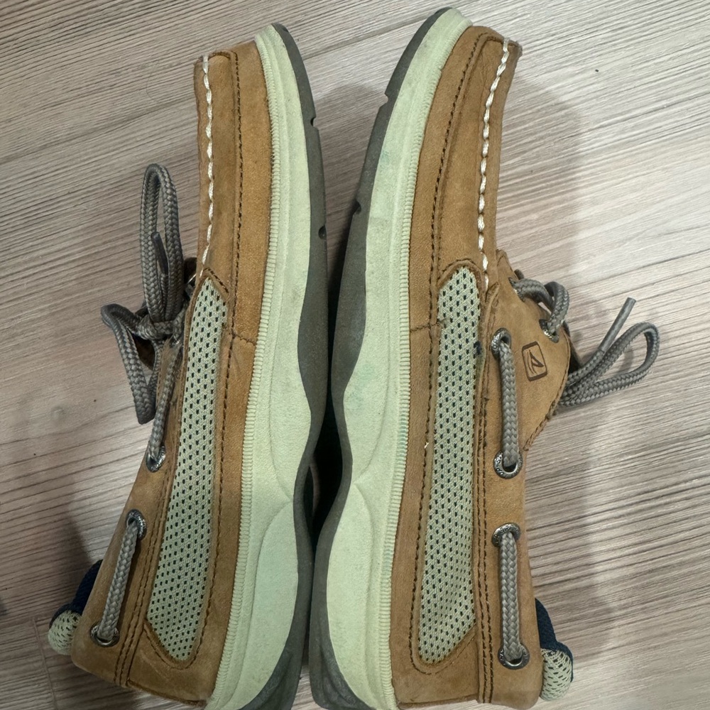 Sperry Brown Leather Boat Shoes - Picture 2 of 5